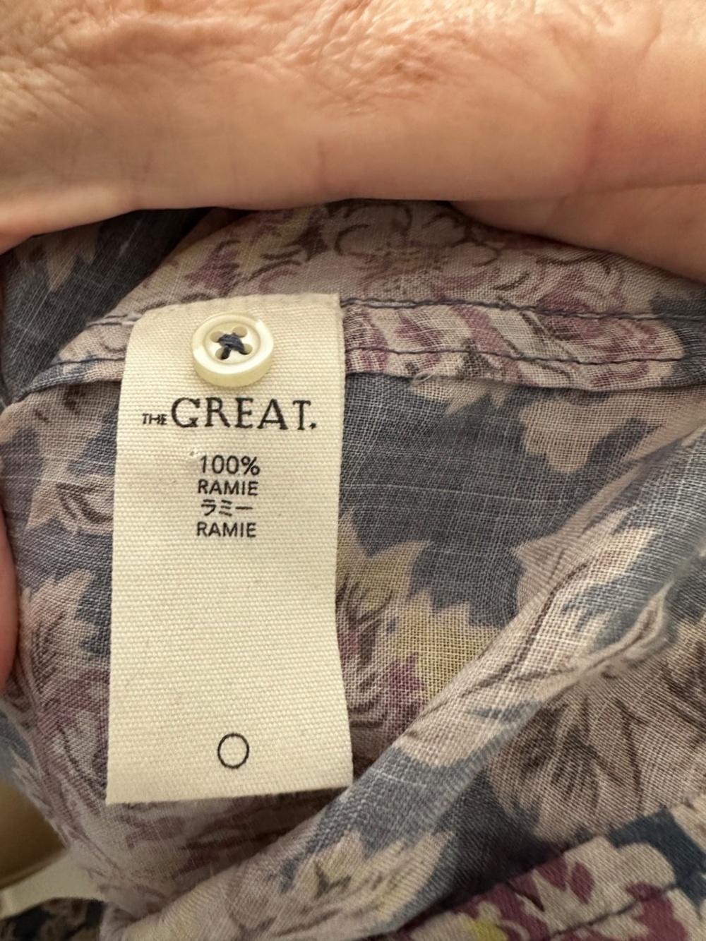 The GREAT. Floral Button Down Blouse Top XS - Picture 5 of 7